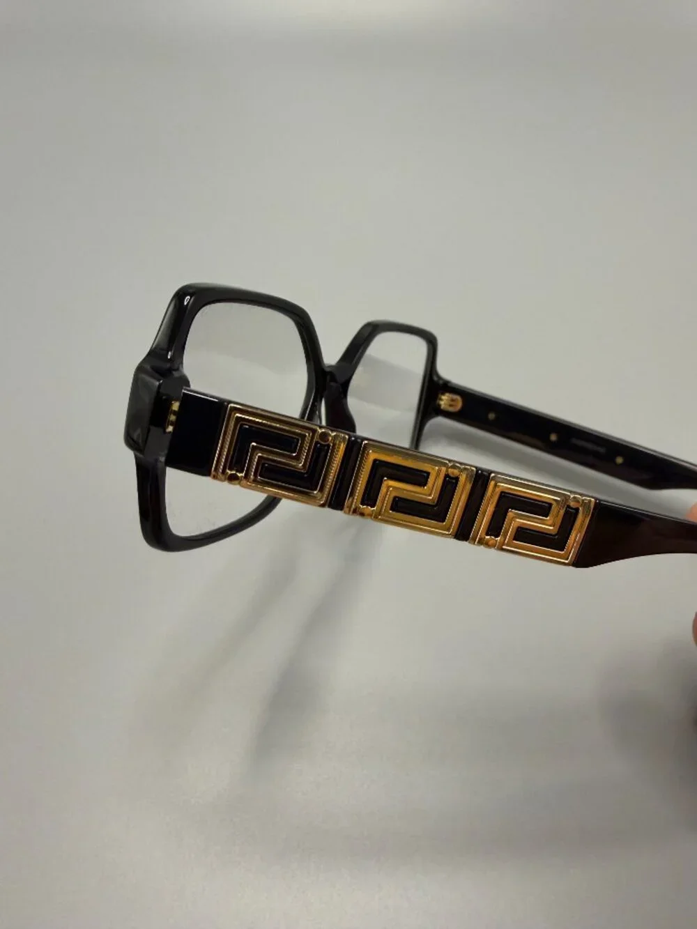 Versace VE3337 GB1 Black Gold Eyeglass Frames 53-15-140 New Demo